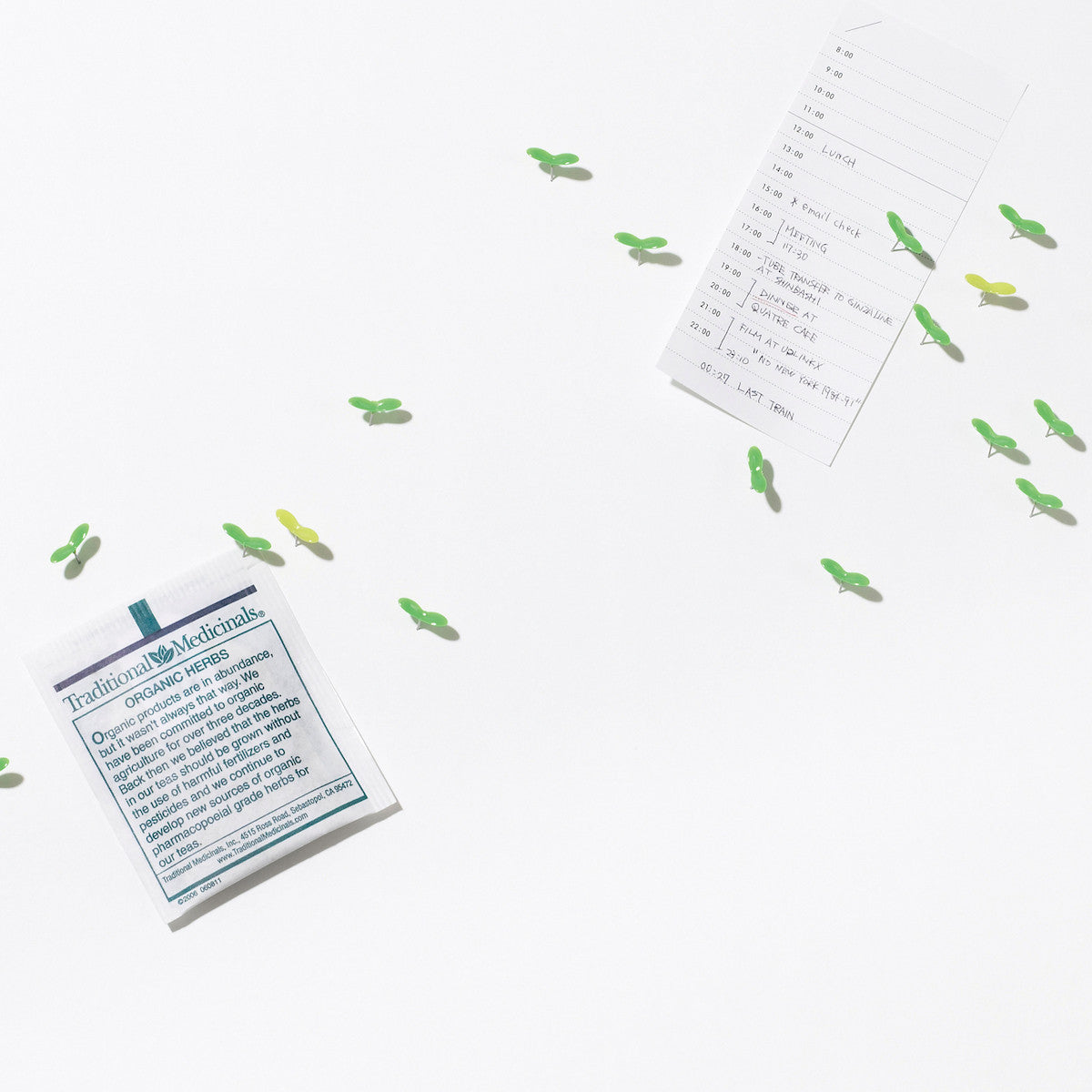 Green Pin Push-Pins by +d Push Pin +d