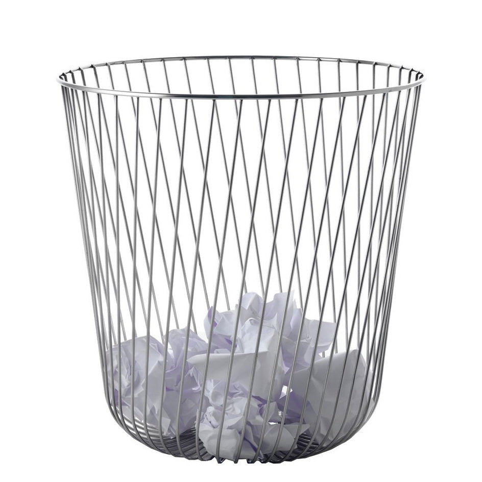A Tempo Wire Paper Basket by A di Alessi Waste Basket Alessi