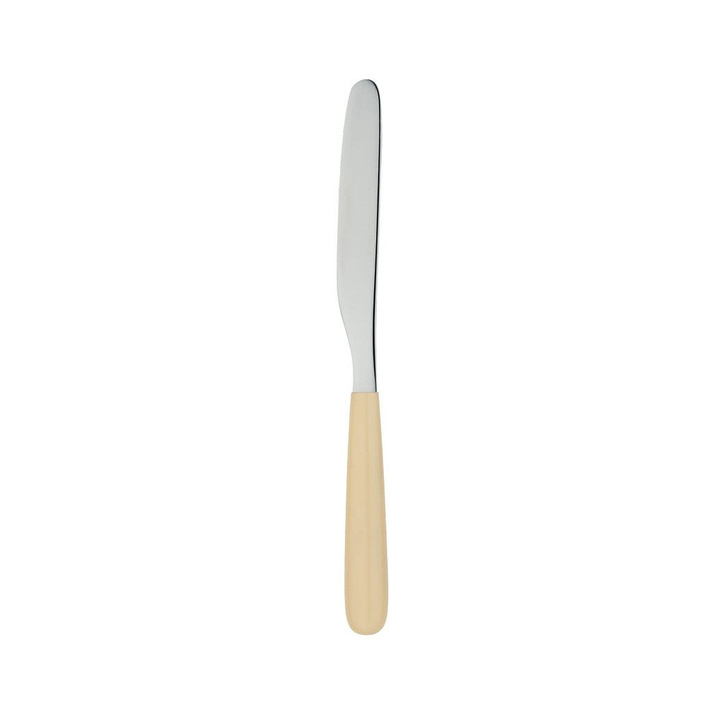 All Time Table Knife by A di Alessi Table Knife Alessi White Ivory