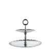 Dressed Two-Tiered Cake Stand by Alessi Cake Stand Alessi Stainless Steel