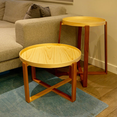 Magewa Wood Table with Tray by Asahineko Table Asahineko