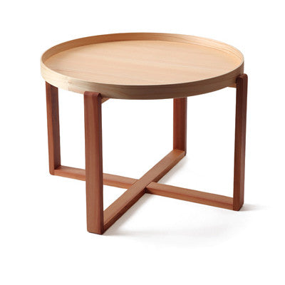 Magewa Wood Table with Tray by Asahineko Table Asahineko Short