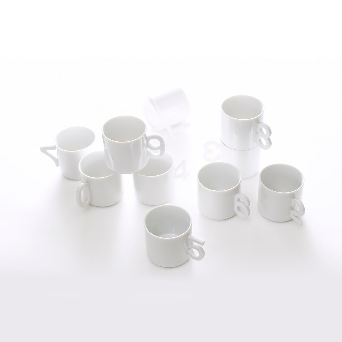 Stackable Number Cup by +d Mug +d