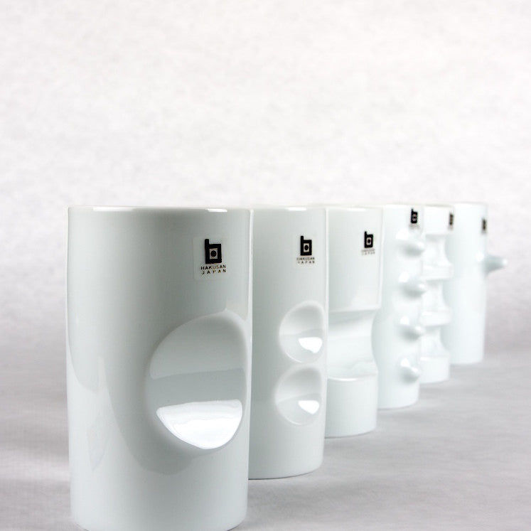 Fancy Cup, Set of 6, by Hakusan Teacup Hakusan