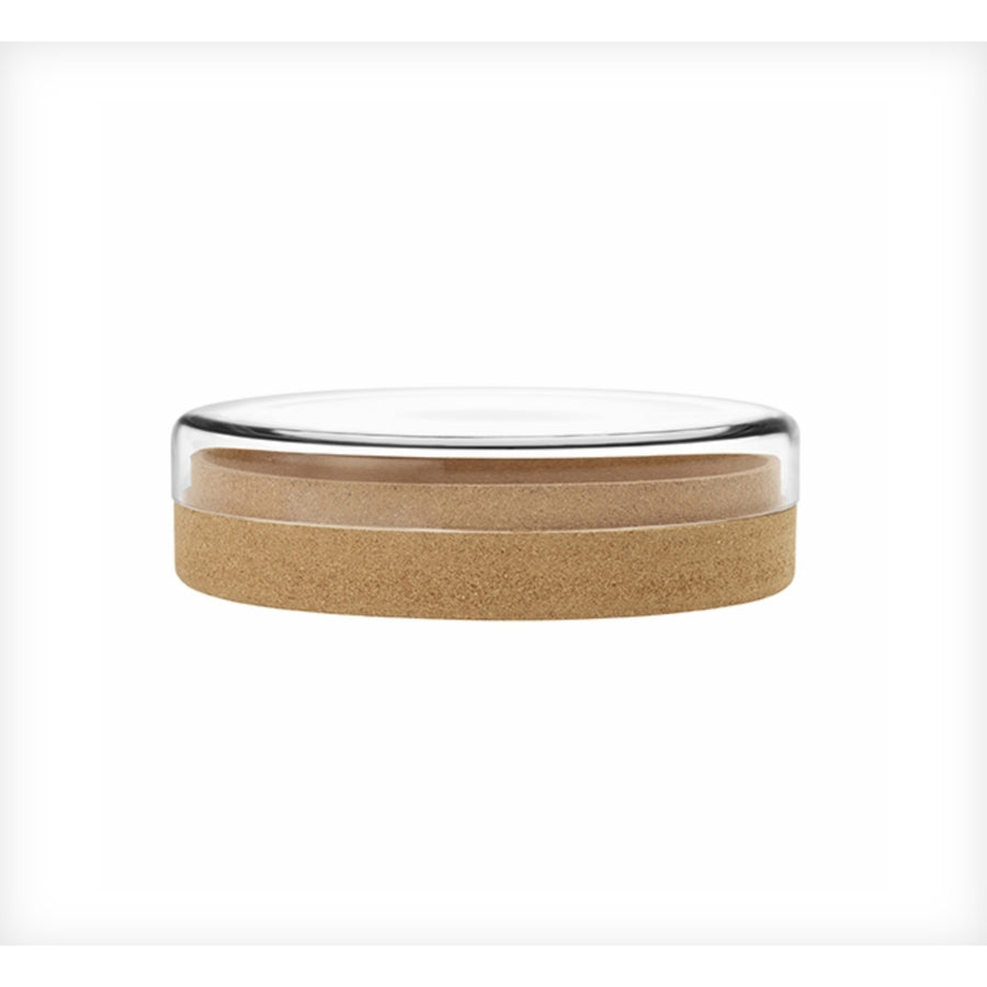 Vitriini Round Box by Iittala Storage Iittala Small Clear/Cork 