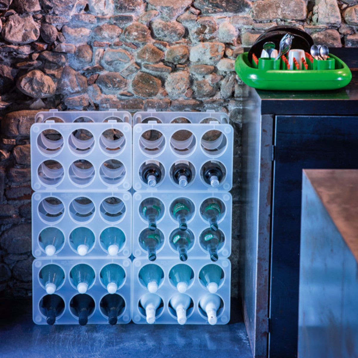 Bottle Stackable Bottle Rack by Magis