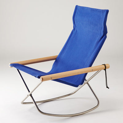 Nychair X Rocking Chair by Takeshi Nii Chair Nychair Blue