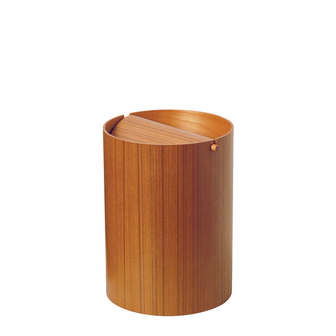 Waste Basket with Lid by Saito Wood Waste Basket Saito Wood Small Ayous